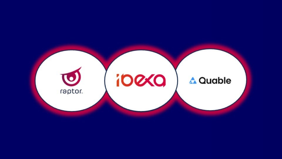 Logo Ibexa, Quable, Raptor